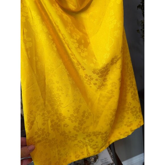 Ronny Kobo Marisa Halter Mini Dress Lemon Womens Size Medium - Picture 9 of 11